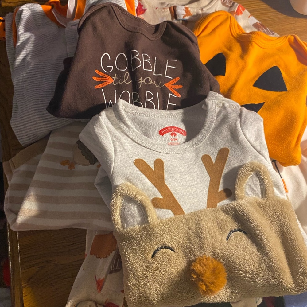 Newborn baby boy holiday clothing some new with tags